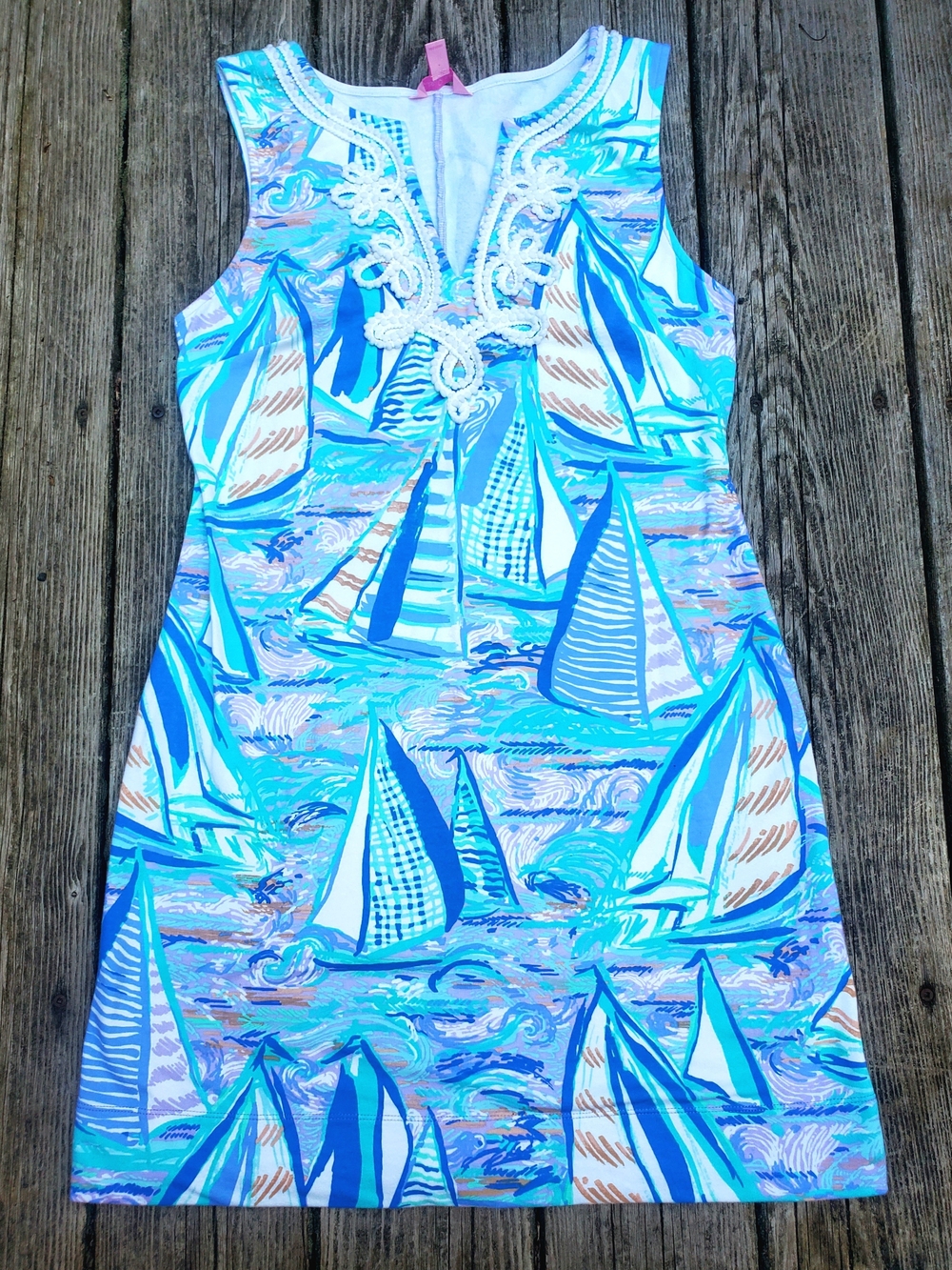 Lilly Pulitzer • Harper Nautical Shift Dress • Aboat Time • Small